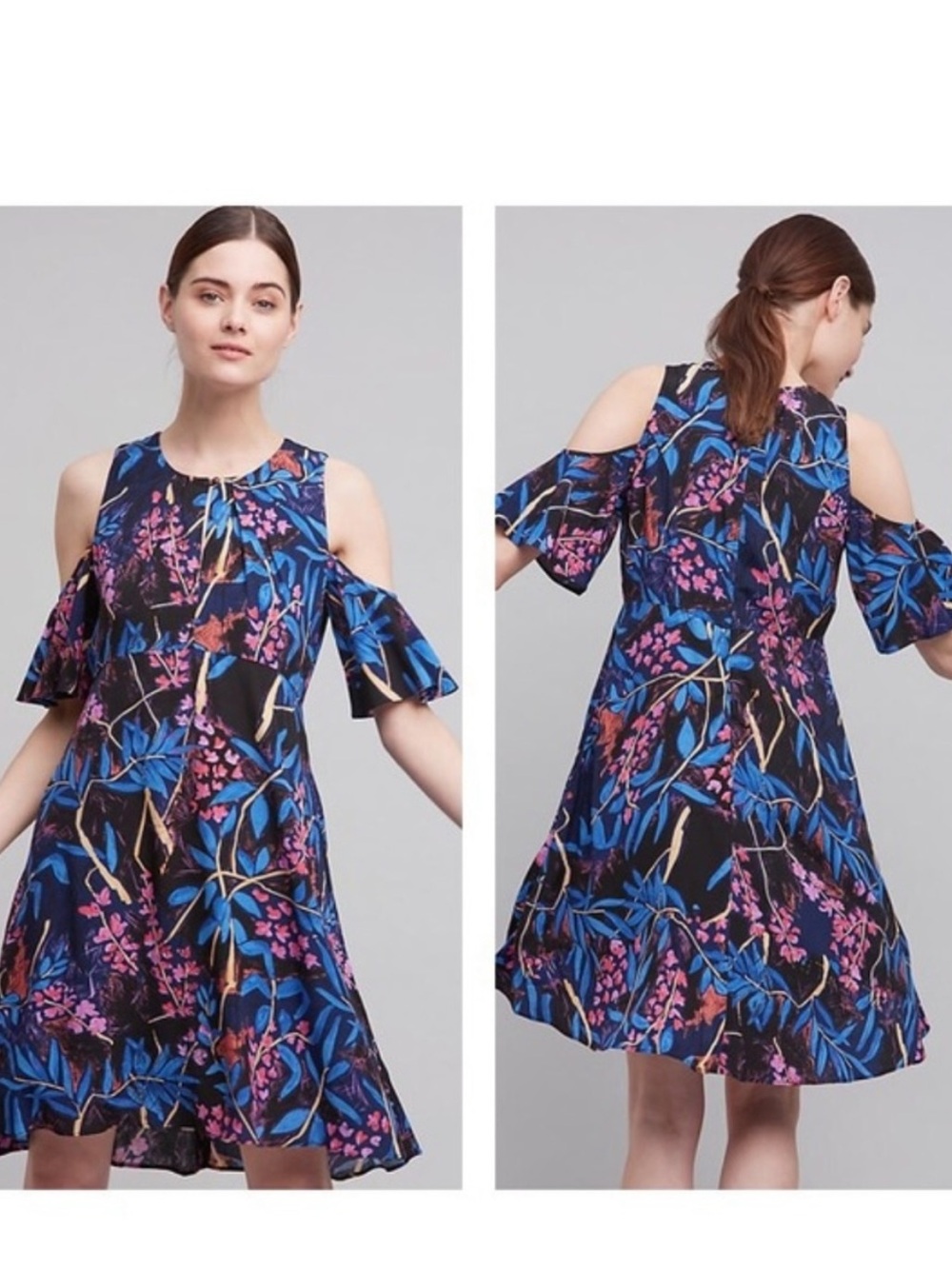 Anthropologie Maeve Elia Open-Shoulder Dress • Size 10